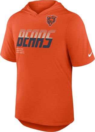 Nike Chicago Bears Nike Mens Dri-FIT NFL Hooded T-Shirt in Orange | 03NB89M7Q-W9H