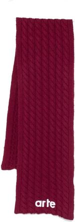 Arte Textured Logo Scarf Accessories