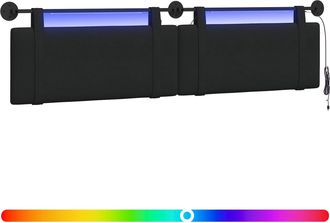 vidaXL Cabecero Colgante Negro Tela Vidaxl