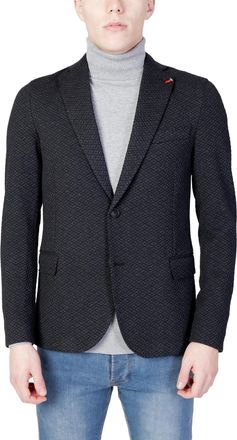Mulish Plain Button Blazer with Lapel Collar