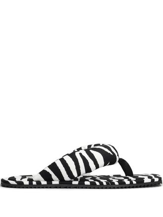 The Attico Indie Flip-Flops Cappuccino And Black