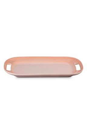LE CREUSET Stoneware Serving Platter in Peach at Nordstrom
