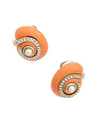 Kenneth Jay Lane Button Earrings