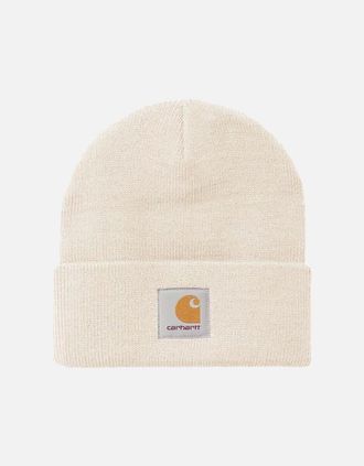 Carhartt Work in Progress Mens Carhartt WIP Short Watch Beanie Hat Natural - Tan - Size: ONE size