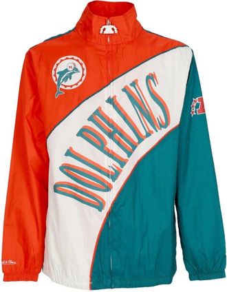 Mitchell & Ness Miami Dolphins Retro Windbreaker Jas - Heren - Zomerjassen - Veelkleurig - L - Polyester - Jassen