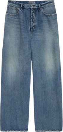 Balenciaga Jeans, Dames, Blauw, M, Katoen, Baggy Jeans