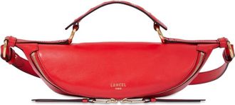 Lancel Rode Origami Schoudertas - Dames - Handtassen - Rood - ONE Size - Leer - Tassen