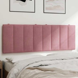 vidaXL Cuscino Testiera Rosa 140 cm in Velluto - Vidaxl