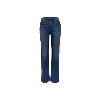 Nenette Rechte jeans - Dames - Jeans - Blauw - Maat: W28 Katoen
