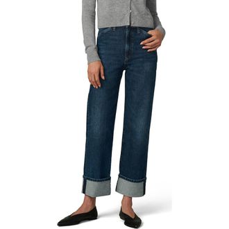 Joe's The Margot Cuffed Slant Pocket High Waist Relaxed Straight Leg Jeans in Rendezvous at Nordstrom Rack, Size 27