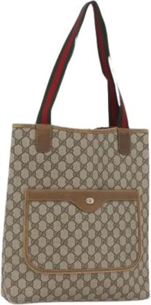 Gucci Pre-owned Tote Bags, female, Beige, Size: ONE SIZE Pre-owned Plastic Tote Bag