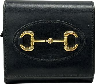 Gucci Black Leather Wallet (Bi-Fold) (Pre-Owned)