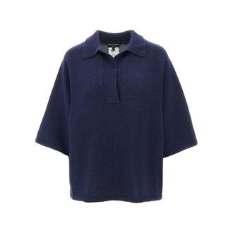 Emporio Armani Wool and cashmere polo sweater Woman XS