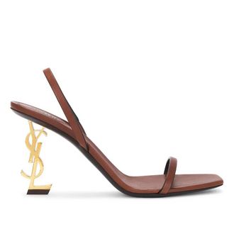 Saint Laurent Womens Opyum 85 Slingback Sandals, Brand Size 39 ( US Size 9 )
