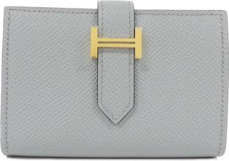Herm&egrave;s Gray Epsom Leather Wallet (Bi-Fold) (Pre-Owned)
