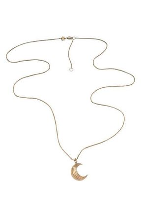 Jennifer Zeuner Apollo Pendant Necklace in Gold Vermeil at Nordstrom