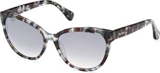 Max Mara MM0058 LOGO13 55C Womens Sunglasses Tortoiseshell Size 57