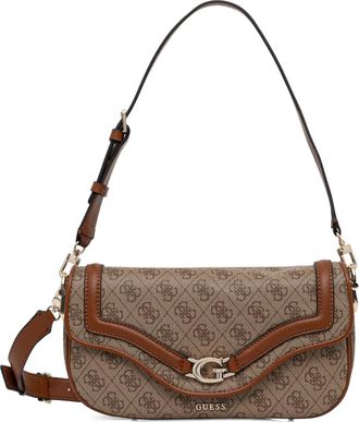 Guess Co Borsa a tracolla Dea 4G con logo - Marrone