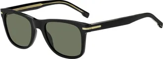 HUGO BOSS Green Square Mens Sunglasses BOSS 1508/S 0807/QT 52