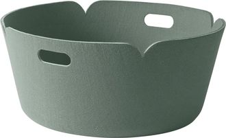 MUUTO Restore Runder Aufbewahrungskorb, grün