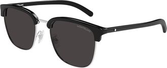Montblanc MB0488SA Asian Fit 001 Mens Sunglasses Size 55