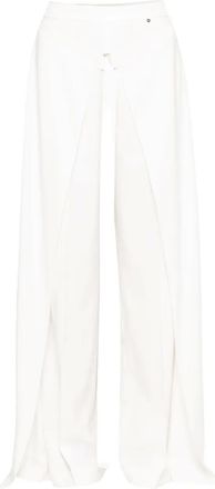 Nissa Pantaloni a gamba ampia - Bianco