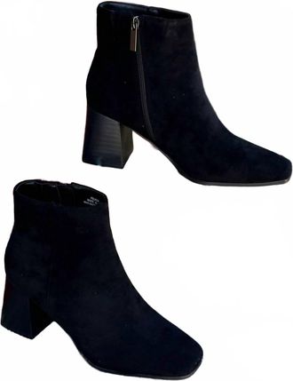 Corkys Footwear Womens Felicia Suede Boot In Black