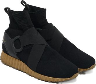 Ferragamo Sneakers in maglia - Nero