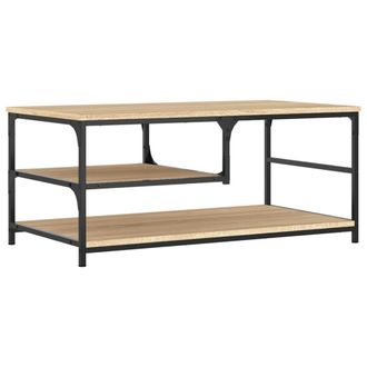 vidaXL Mesa De Centro Madera De Ingenier&iacute;a Roble Sonoma 90x49x40 Cm Vidaxl