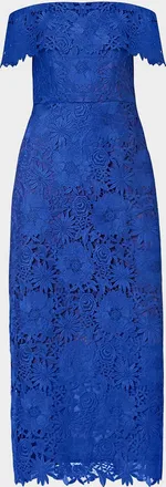 Shoshanna Avril Floral Lace Sheath Maxi Dress