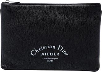 Dior Pre-owned Vintage Clutch - Dames - Vintage Clutch - Zwart - ONE Size - Leer - Vintage