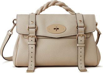 Mulberry Alexa Leather Satchel in Chalk at Nordstrom
