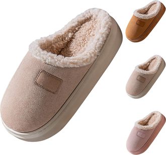 Generic Womens Thermal Slippers Womens Fleece Lined Slippers Chunky Soft Sole Slipper Slip On House Shoes Comfy Memory Foam Slipper Winter Warm Sliders For Ho