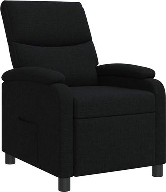 vidaXL Recliner Negro Tela Vidaxl