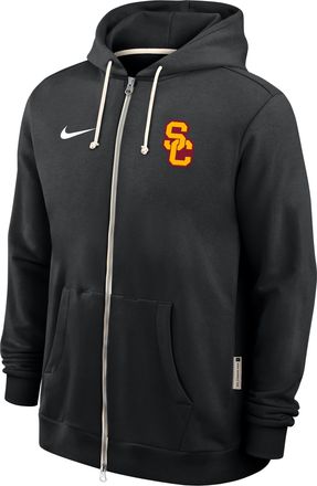 Nike USC Sideline Nike Mens Dri-FIT College Full-Zip Hoodie in Black | 03AV00ASCJ-WZZ