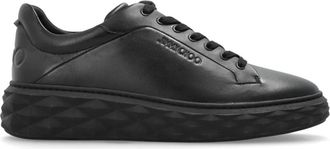 Jimmy Choo London Diamond Maxi M II - Heren - Sneakers - Zwart - 40 EU - Leer - Schoenen