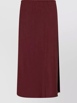 Vince satin midi straight skirt