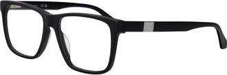 Calvin Klein Jeans Rechthoekig Optisch Montuur - Heren - Brillen - Zwart - 56 MM - Accessoires