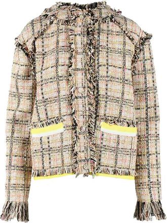 Msgm Mixed Materials Jacket - Beige