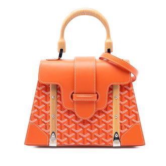 Goyard Orange Goyardine Saigon Structured PM
