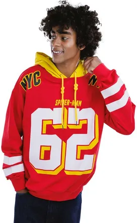 MARVEL Spider-Man Fleece Pullover Hoodie in Red Yellow Spiderman at Nordstrom, Size Xx-Large