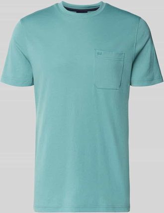 Christian Berg T-Shirt mit Rundhalsausschnitt und Brusttasche in Metallic Gruen, Gr&ouml;&szlig;e 3XL