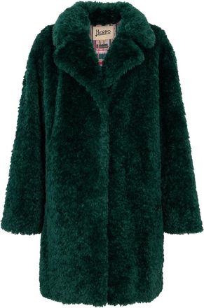 Herno Synthetic Fur Coat - female - Herno - Faux Fur & Shearling Jackets - Green - XL - Jackets