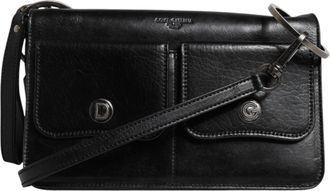 Dolce & Gabbana Black Leather Logo Purse Shoulder Crossbody Mens Bag (Pre-Owned)