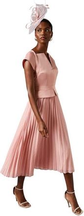 Coast Midi Wedding Guest Dress in Blush at Nordstrom, Size 10