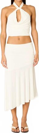 Nia Loucia Halter Top In White