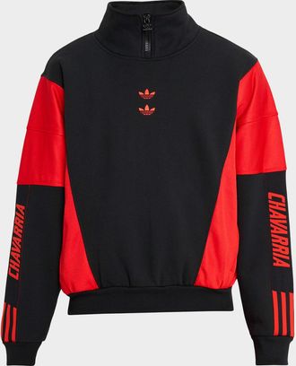 adidas x Willy Chavarria Mens Watsonville Mock Neck Sweater