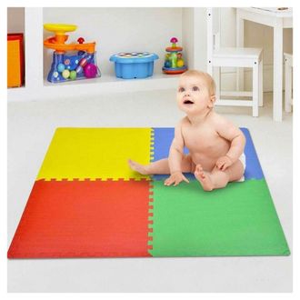 Trade Shop Trade Shop - Alfombras Alfombras Maxi Juego De Rompecabezas Colorido Juego De Beb&eacute;s 4pcs 60x60cm Eva De Goma