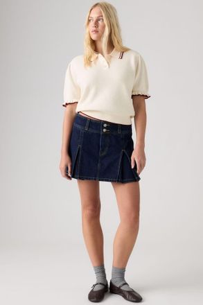 Levi's Minifalda Inverted Pleat - Mujer - 23 - Lavado oscuro / Shaded View