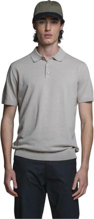 IMPURE Gebreide Polo met Korte Mouwen - Heren - Polos - Beige - XL - Katoen - Tops